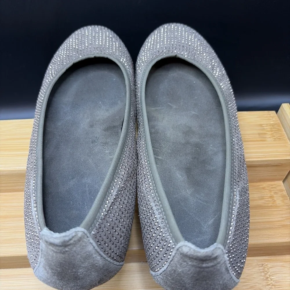 Vionic Ballet Flats Womens Size 8 Brown Sparkly Arch‎ Support Comfort Shoes